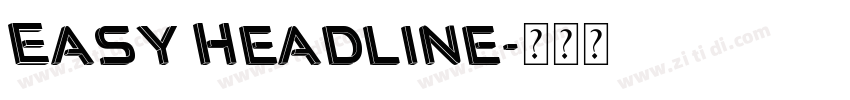 Easy Headline字体转换